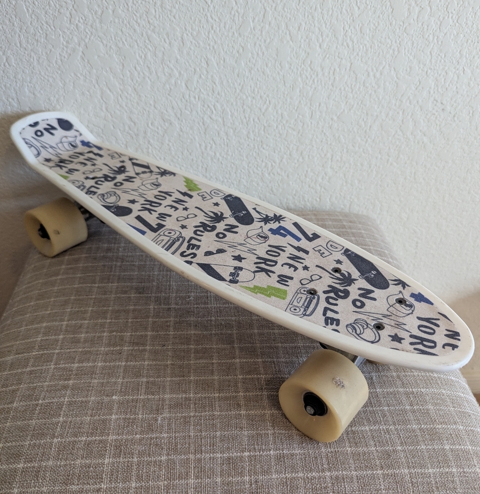 22" Whitefang Beginners Skateboard